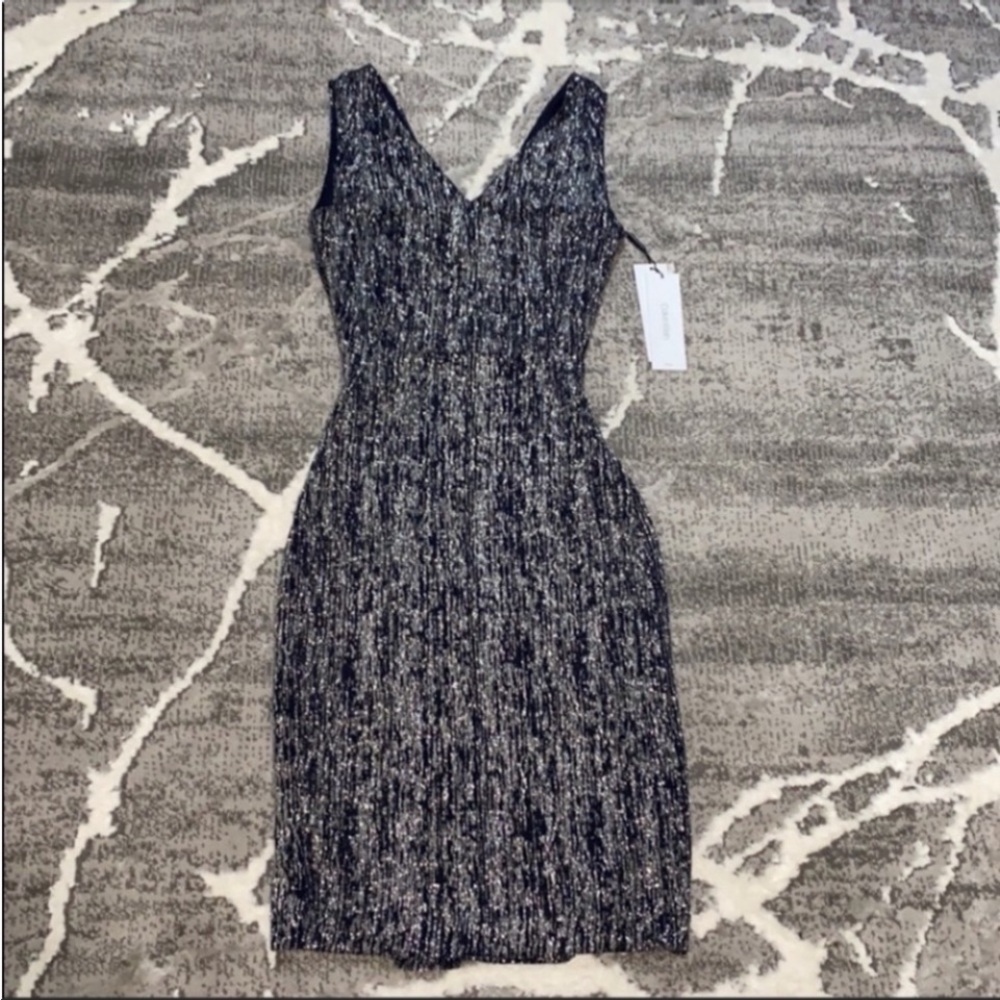 CALVIN KLEIN METALLIC DRESS SIZE 4